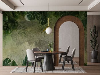 Unique wall for wallpaper