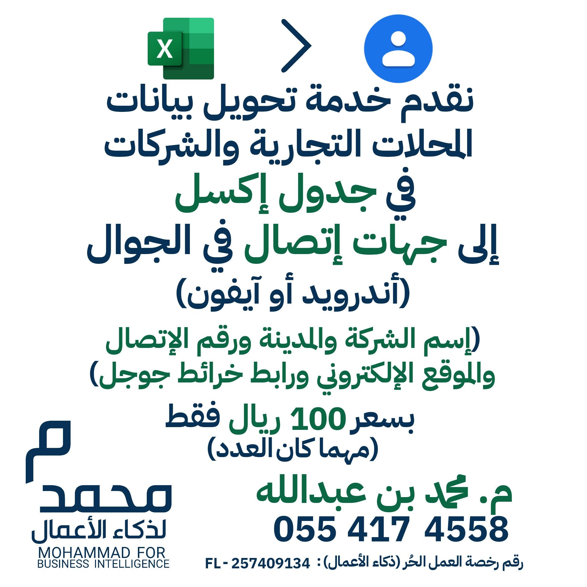 محمد لذكاء الأعمال