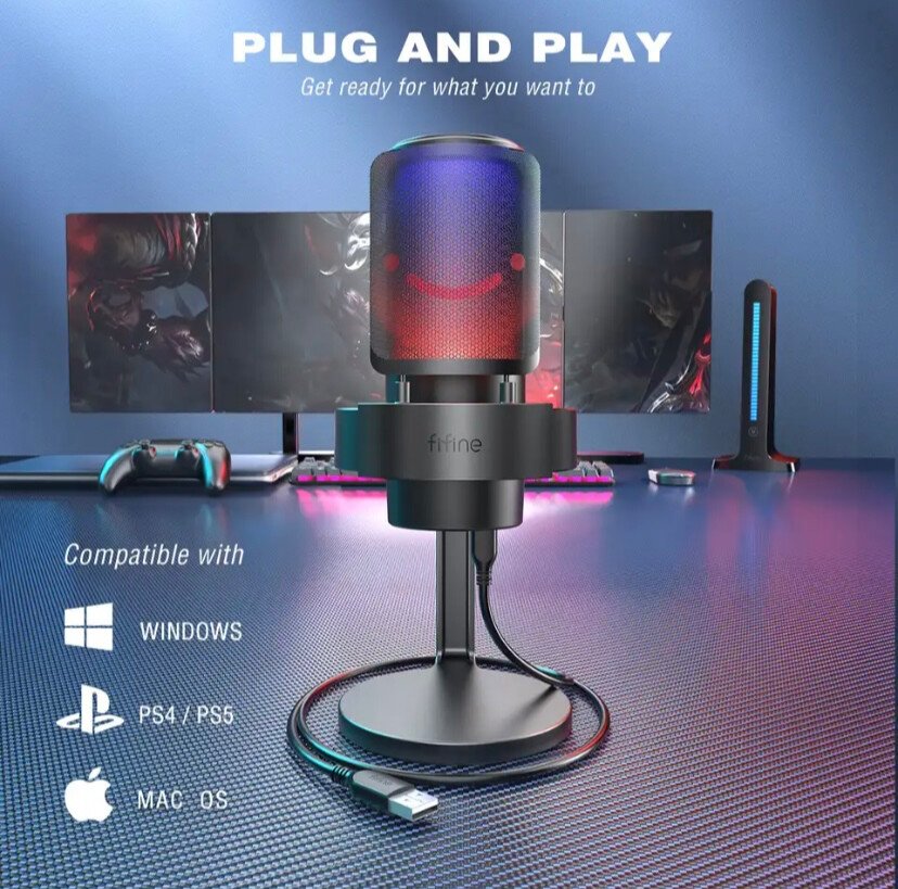 FIFINE USB Microphone for Recording and Streaming on PC | j6st_store