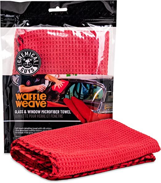 Microfiber Waffle Weave Red Glass Window Auto Home Cleaning Towel 24×16  MIC7071 – Tacos Y Mas