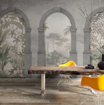 Unique wall for wallpaper