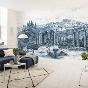 Unique wall for wallpaper