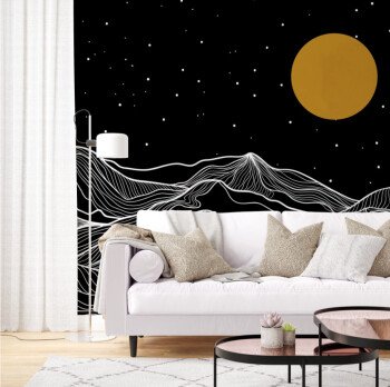Unique wall for wallpaper