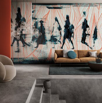 Unique wall for wallpaper