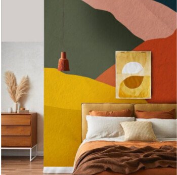 Unique wall for wallpaper
