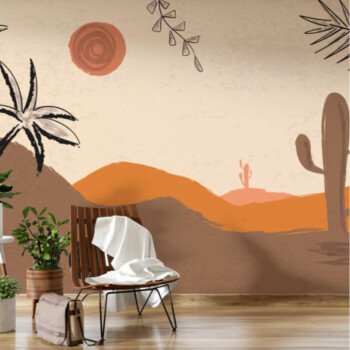 Unique wall for wallpaper
