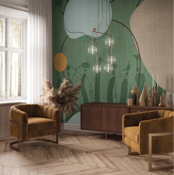 Unique wall for wallpaper