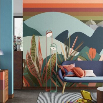 Unique wall for wallpaper