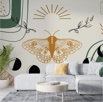 Unique wall for wallpaper