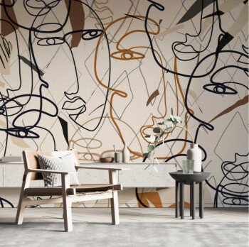 Unique wall for wallpaper
