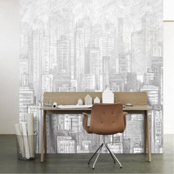 Unique wall for wallpaper