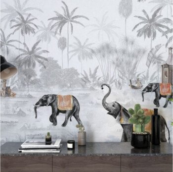 Unique wall for wallpaper