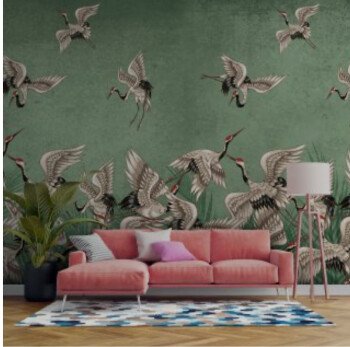 Unique wall for wallpaper