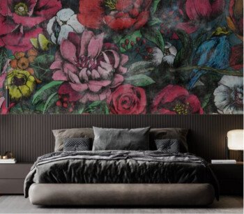 Unique wall for wallpaper