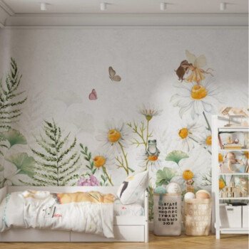 Unique wall for wallpaper